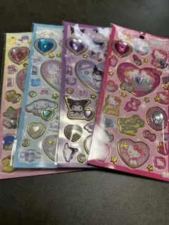 サンリオキラキラジュエルシール4枚セット
