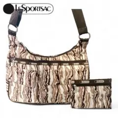 LeSportsac レスポートサック ショルダーバッグ カモフラ柄 ポーチ付