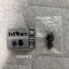 ガチャガチャ つながリングチャーム ハイキュー マスコット 黒尾鉄朗 クロオネコ
