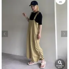 値下げ！新品　チャオパニックティピー　サイドドロストギャザーワンピース