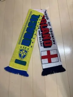 k*n様 【希少 4つ星】ブラジル代表 vs イングランド代表 マフラー ベッカ