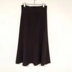 pierre cardin フレアスカート S ダークブラウン 日本製のサムネイル