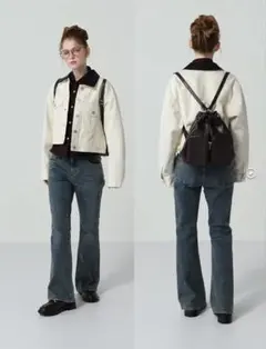 GU スリムフレアジーンズ