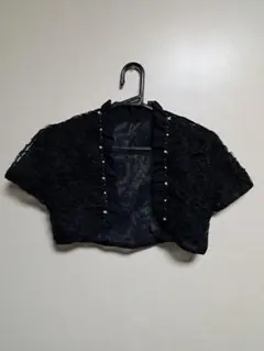 東京ソワール 黒のレースショート ボレロ