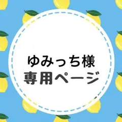 ゆみっち様専用ページ