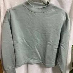 ミントグリーン クルーネック スウェット Mサイズ