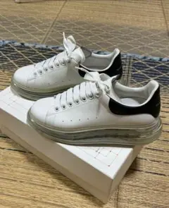最終値下げ‼️ Alexander McQueen スニーカー ホワイト/シルバー 朝倉未来 着用｜McQueen マックイーン オーバーサイズスニーカー