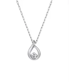 【新品未使用】エターナルシルバー しずく ネックレス