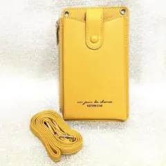 スリムポーチ ゆず スマホケース ショルダーバック 携帯ケース秋冬