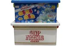 ねるねる空箱 カップヌードル空箱 収納ボックス 小物入れに コンテナ2点
