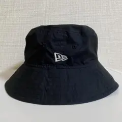 NEW ERA KIDS ブラックバケットハット　帽子　日焼け対策