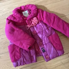 Trois Lapins/ニットプランナー ピンク中綿コート 110㎝ アウター