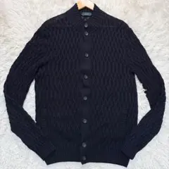 美品　ザノーネ キョート 52 チオト カーディガン CHIOTO リネン混