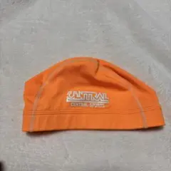 【オレンジ】セントラルスポーツ　スイミング　スクール　帽子　オレンジ　無記名