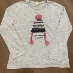 ザラキッズ　長袖カットソー　Tシャツ　スパンコール　130 9Ｙ