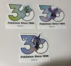 ポケモン 30周年記念 韓国限定ステッカー 5枚セット バラ売り可能