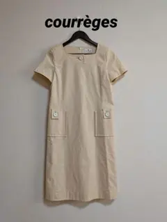 courreges クレージュ スクエアネック 半袖ワンピース 　サイズ9ARのサムネイル