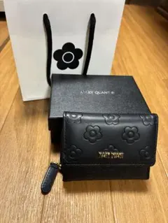 MARY QUANT ブラック 三つ折り財布