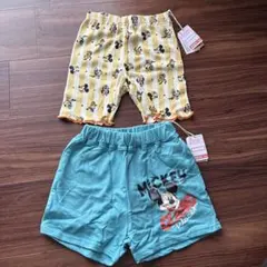 しまむらLittcディズニー ミッキーマウス ハーフパンツ 2枚セット110cm