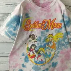 人気デザイン☆初代 セーラームーン 集合 ビッグプリント タイダイ Tシャツ M