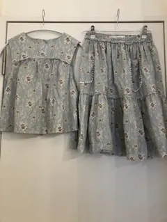 ノースリーブ&スカート　zaraキッズ　セットアップ