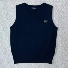 COMME CA ISM ニットベスト 110cm ネイビー