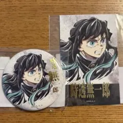 鬼滅の刃 無一郎 エンドロールイラスト 缶バッジ チェキ風ブロマイド
