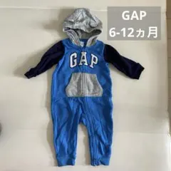 GAP ベビー ロンパース 6-12ヶ月 青 グレー