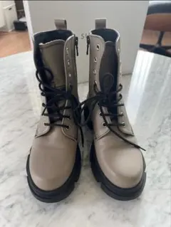 美品　ELLE限定色 ペリーコサニー　コンバットブーツ　36