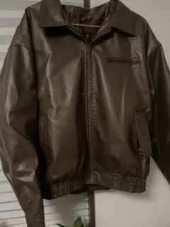 ブラウン レザージャケット