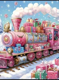 ダイヤモンドアート ラウンド 1Xmas train038