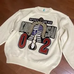 ヤマモトカンサイ　KANSAI O2 ビッグワッペン　ニット　セーター