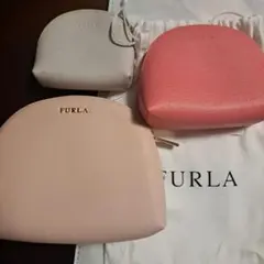 FURLA レザー ポーチ 3点セット