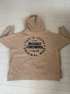 RODEO CROWNS フード付きパーカー ベージュ