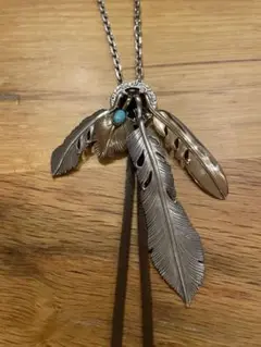 wing hands (ウィング ハンズ) フェザーネックレス トップ 4 7cm WING HANDS ウィングハンズ フェザー ネックレス トップ