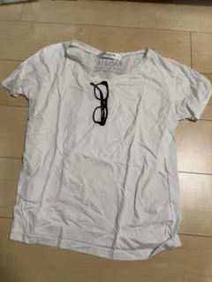 Ems excite 半袖Tシャツ メガネプリント ホワイトのサムネイル