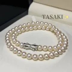 ダイヤ付/K18】TASAKI アコヤパール ネックレス 約7.0-9.0mm - メルカリ
