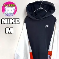 00s 風車 オレンジタグ NIKE ナイロンパーカー M オレンジ ブラックのサムネイル