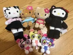 サンリオ　ハローキティ　マスコット　ぬいぐるみ　あしなが　日焼け