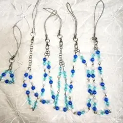 ハンドメイド　ストラップ６本セット