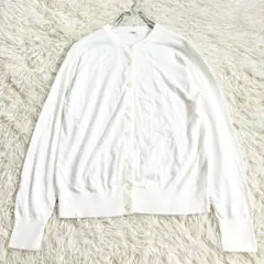 2576 良品✨ユニクロ 長袖カーディガン UVカットクルーネックカーディガン