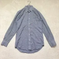 yn651 良品✨ONLYスリムフィット長袖シャツ チェック柄 コットン100%のサムネイル