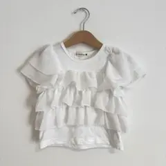 ブランシェス　フリルTシャツ　100
