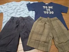 ★男の子　半袖　ハーフパンツ　まとめ売り　130　Tシャツ　通学着のサムネイル