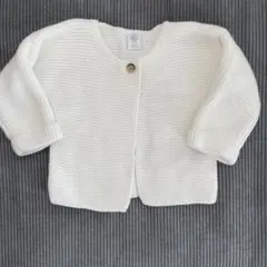 プチバトー　完全未使用　白カーディガン 67cm 6month