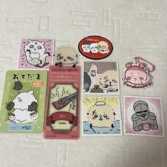 【ちいかわ】ステッカー（ラッコ、あのこ、古本屋、鎧さん）