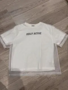 キッズ　メッシュ重ね着風Tシャツ　150