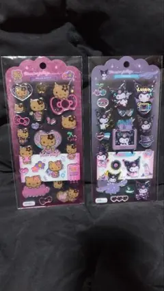 【正規品】ドロップジュエリーシール　2点セット　日焼けキティ　クロミ サンリオ