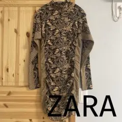ZARA 総柄　タイトフィットミニワンピース M レディース　M 美品
