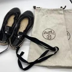 HERMESエルメス　エスパドリーユ　フラットシューズ39 美品のサムネイル